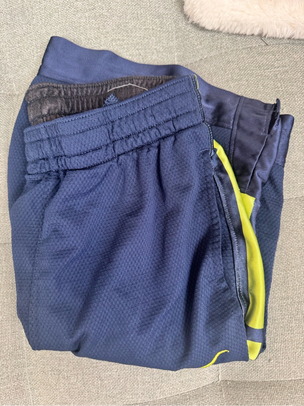 Nike elite basketball Athletic Shorts with Neon Yellow Trim